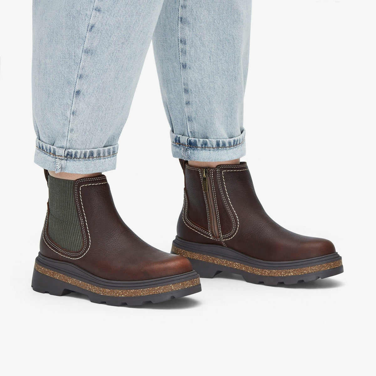 Clarks Women Hencroft Step Waterproof Brown Leather