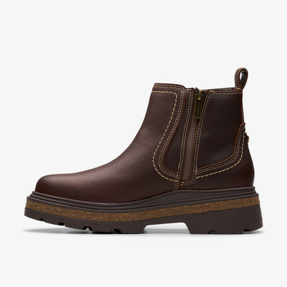 Clarks Women Hencroft Step Waterproof Brown Leather