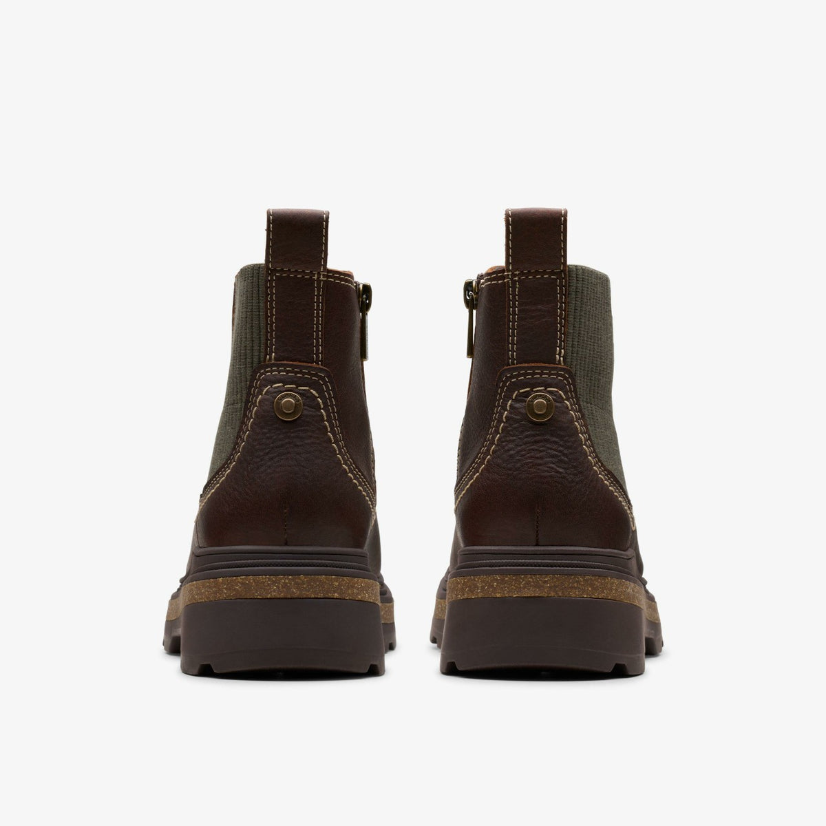 Clarks Women Hencroft Step Waterproof Brown Leather