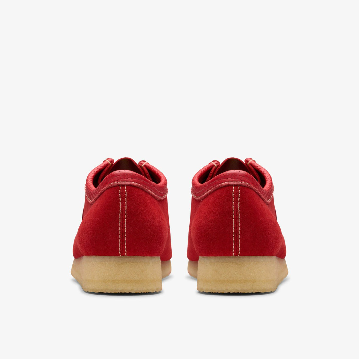 Clarks Men Wallabee Red Suede
