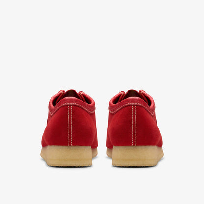 Clarks Men Wallabee Red Suede