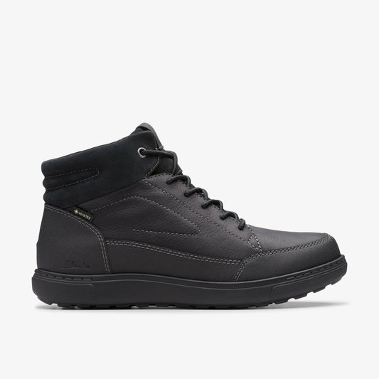 Clarks Men Mapstone Hi GORE-TEX Black Warmlined Leather