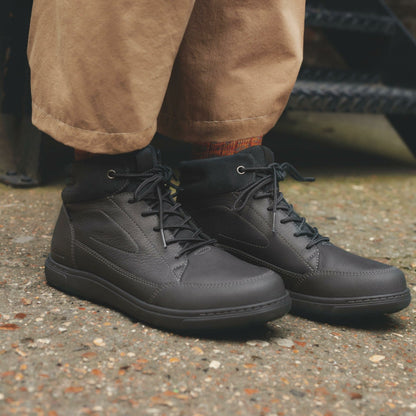 Clarks Men Mapstone Hi GORE-TEX Black Warmlined Leather