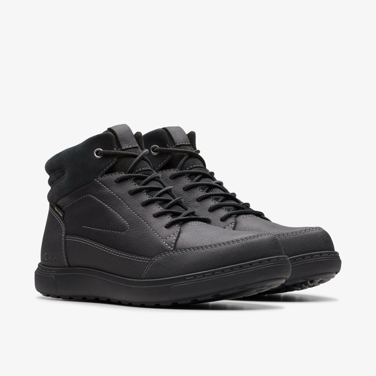 Clarks Men Mapstone Hi GORE-TEX Black Warmlined Leather