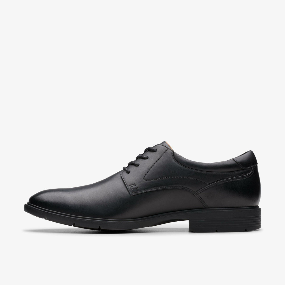 Clarks Men Eldredge Plain Black Leather