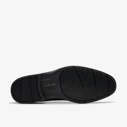 Clarks Men Eldredge Plain Black Leather