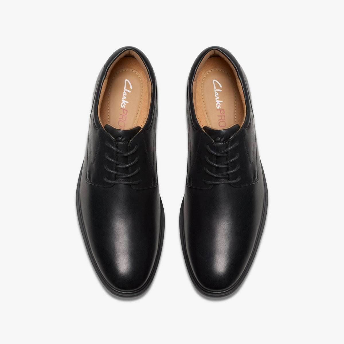 Clarks Men Eldredge Plain Black Leather