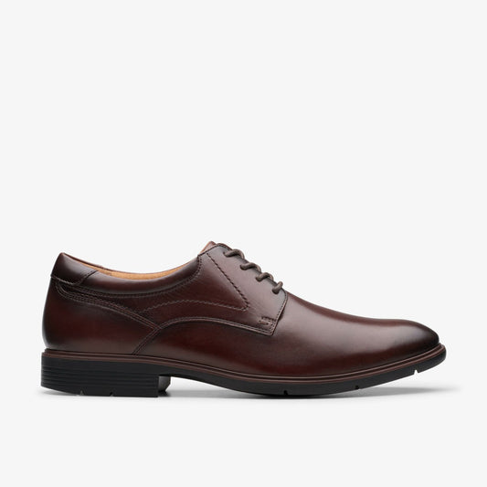 Clarks Men Eldredge Plain Dark Brown Leather