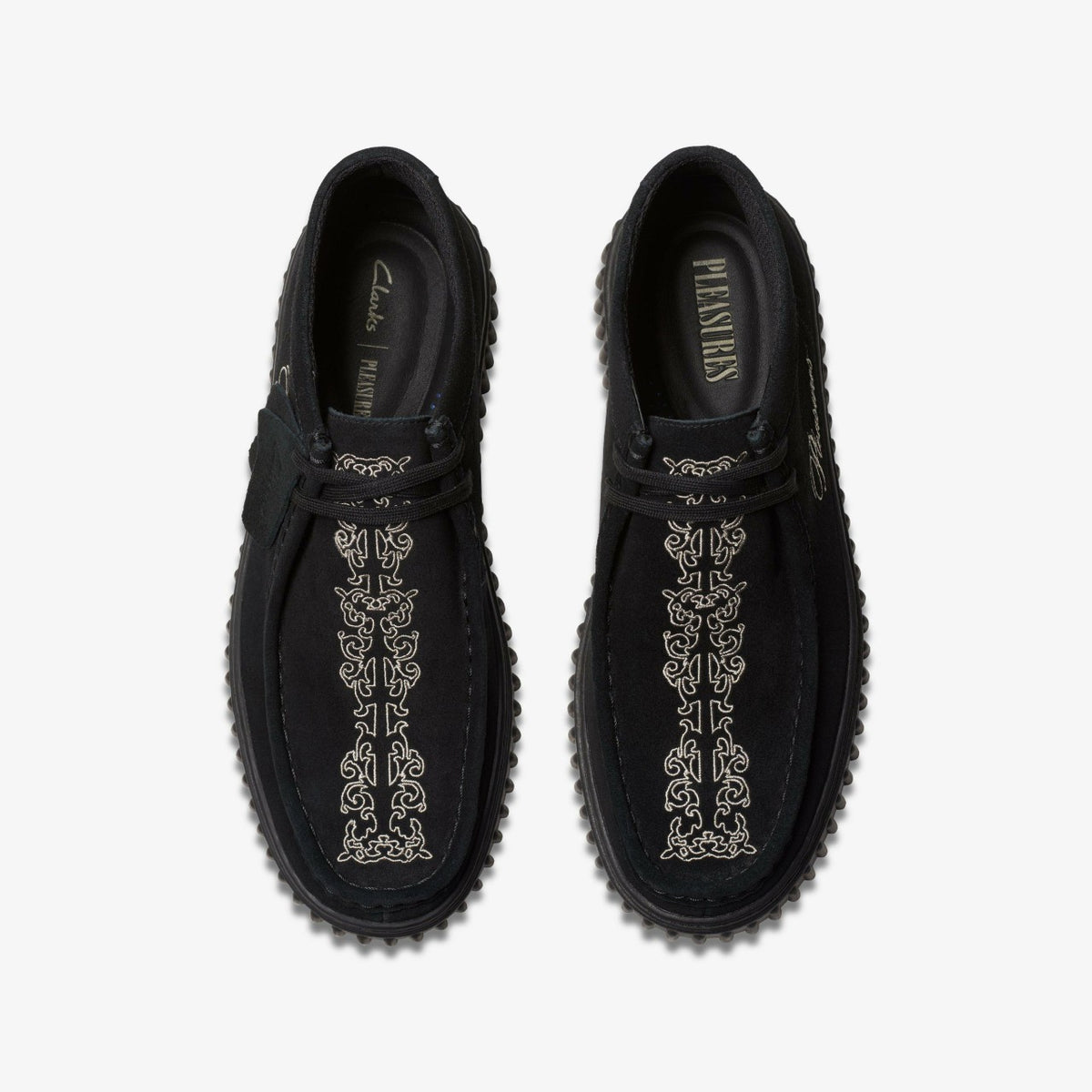 Clarks Men Torhill Woven Black Suede