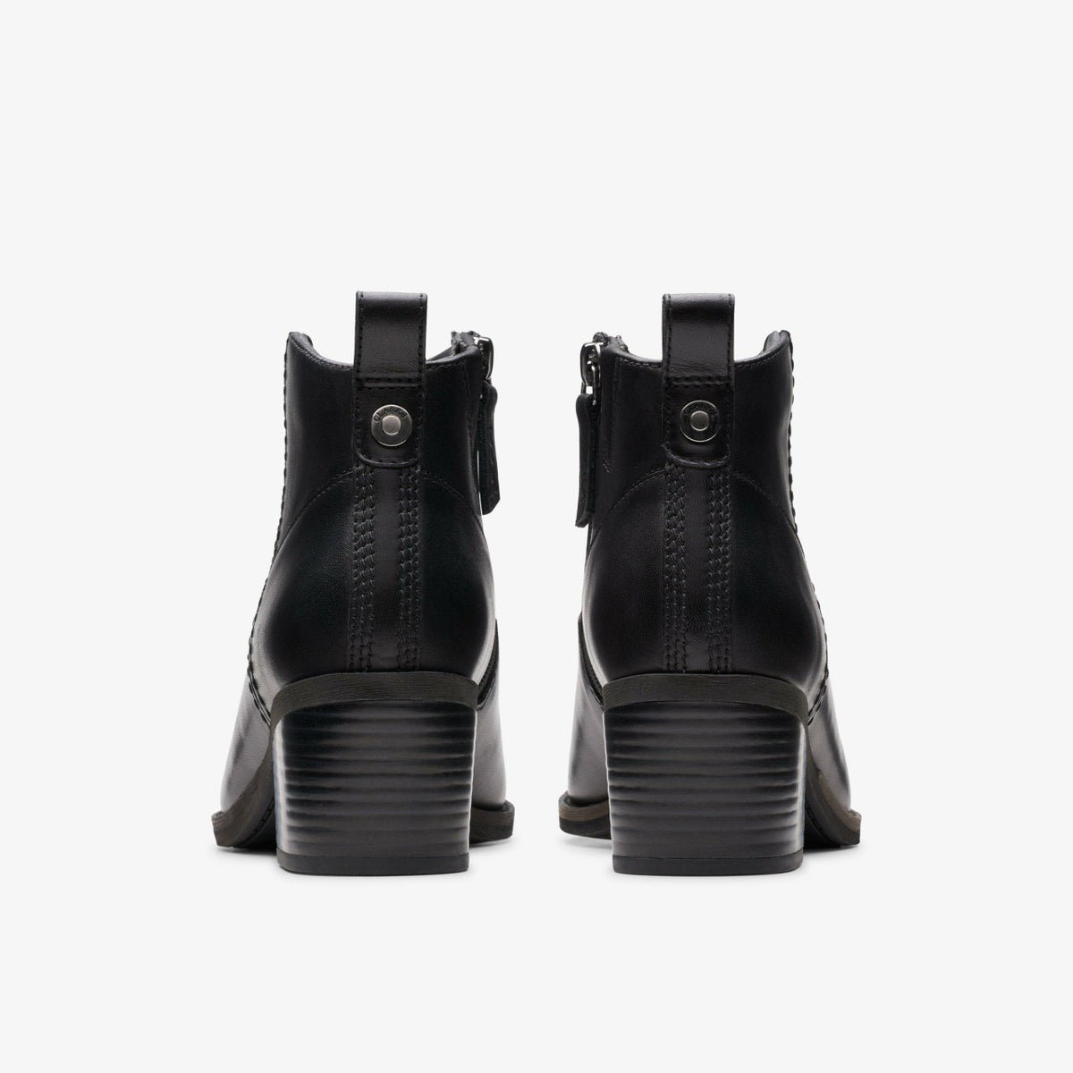 Clarks Women Morzine Sky Ankle Boot Black Leather