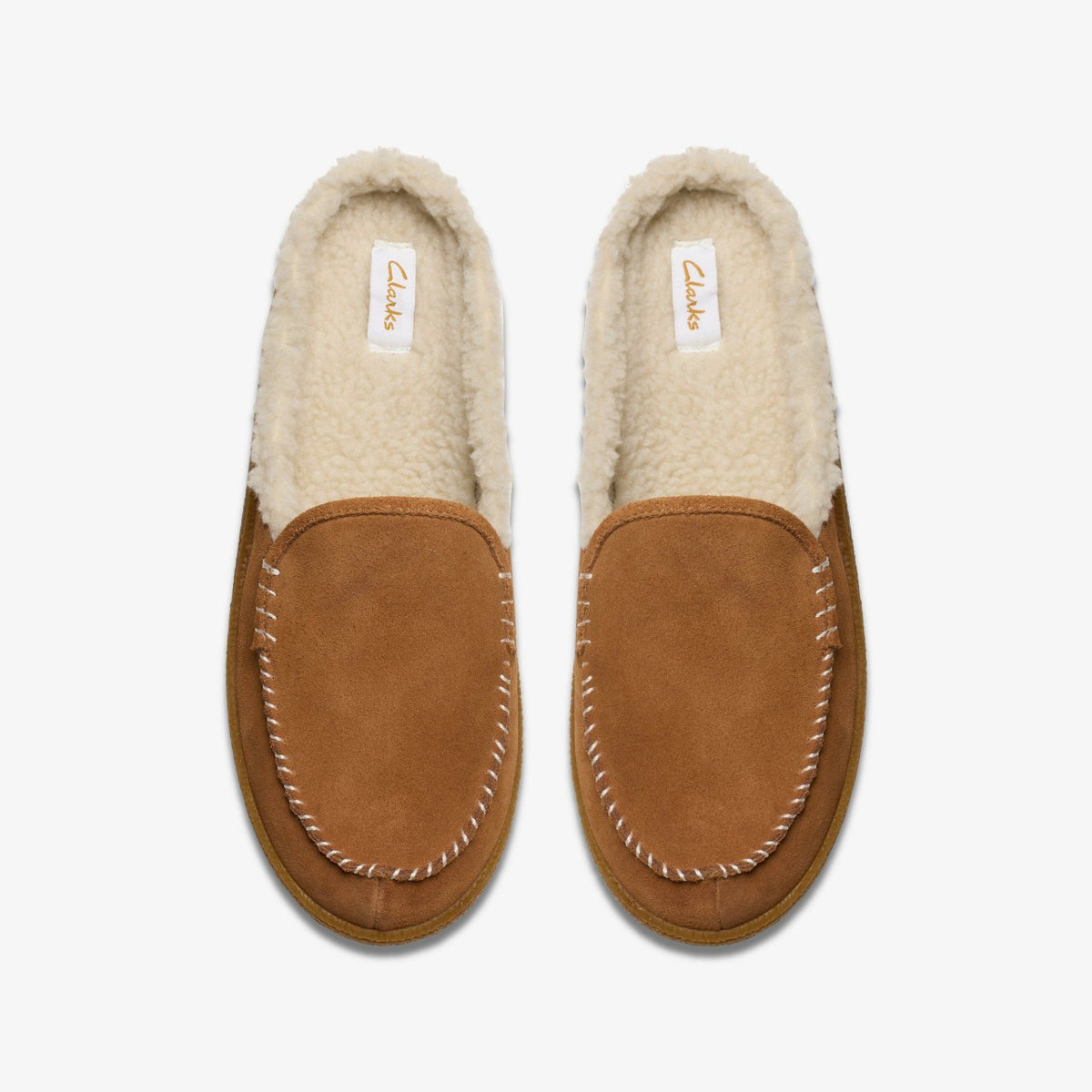 Clarks Women Pilton 2 Craft Tan Suede