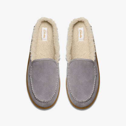 Clarks Women Pilton 2 Craft Grey Suede