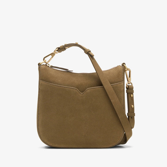Clarks Women Topsham Willow Dark Sand Suede