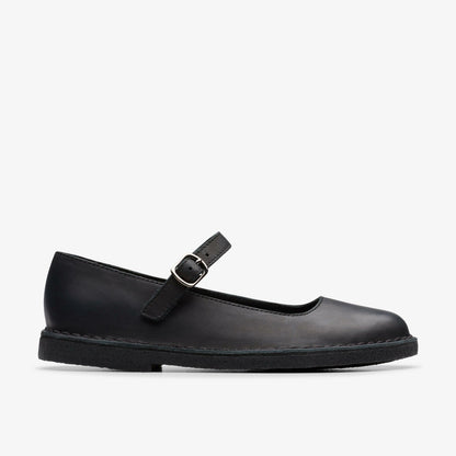 Clarks Women Desert Jane Black Leather