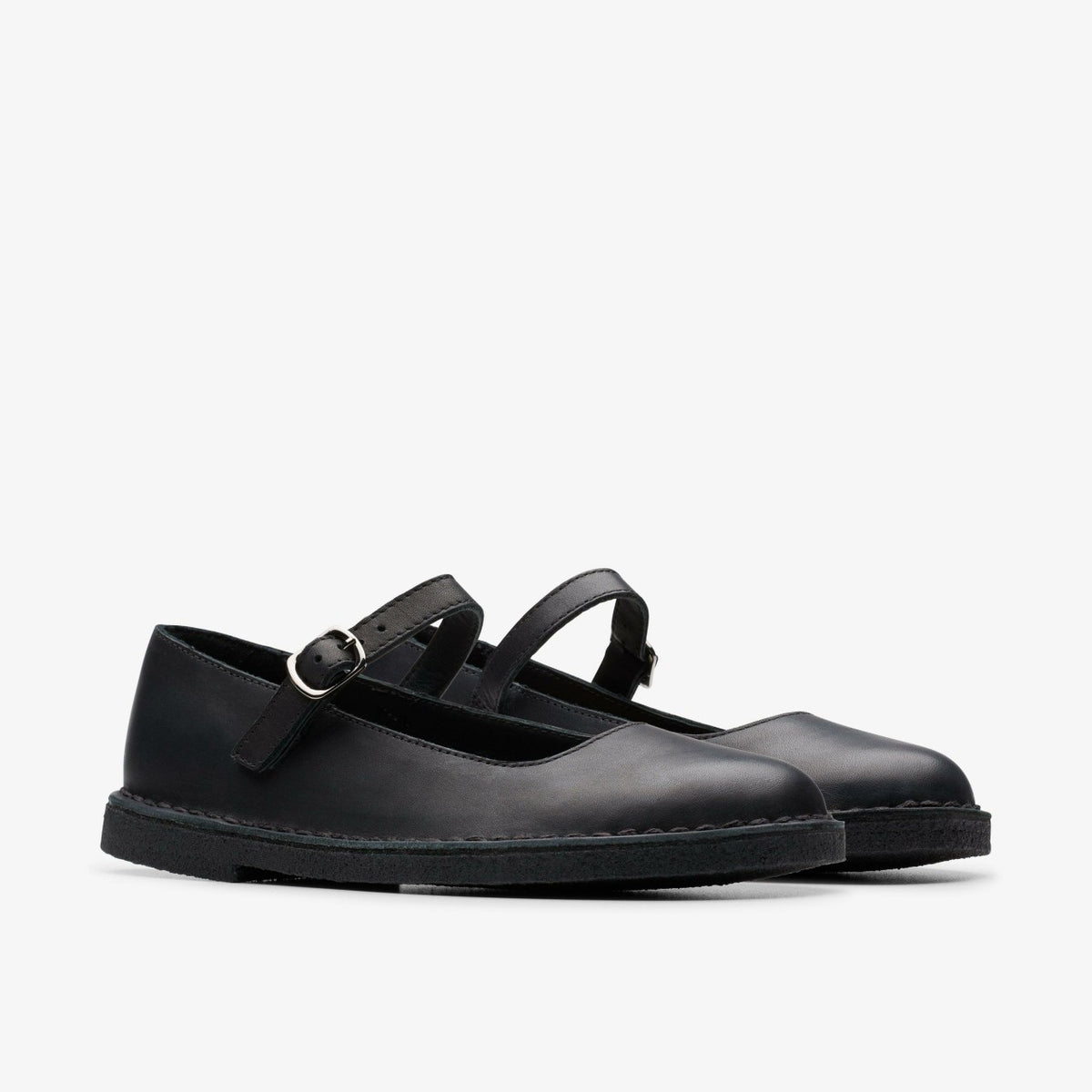 Clarks Women Desert Jane Black Leather