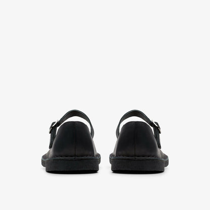 Clarks Women Desert Jane Black Leather