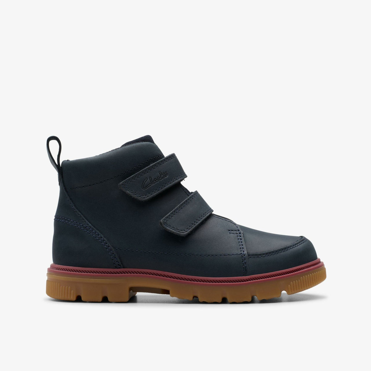 Clarks Kids Lorcam Hi Kid Navy