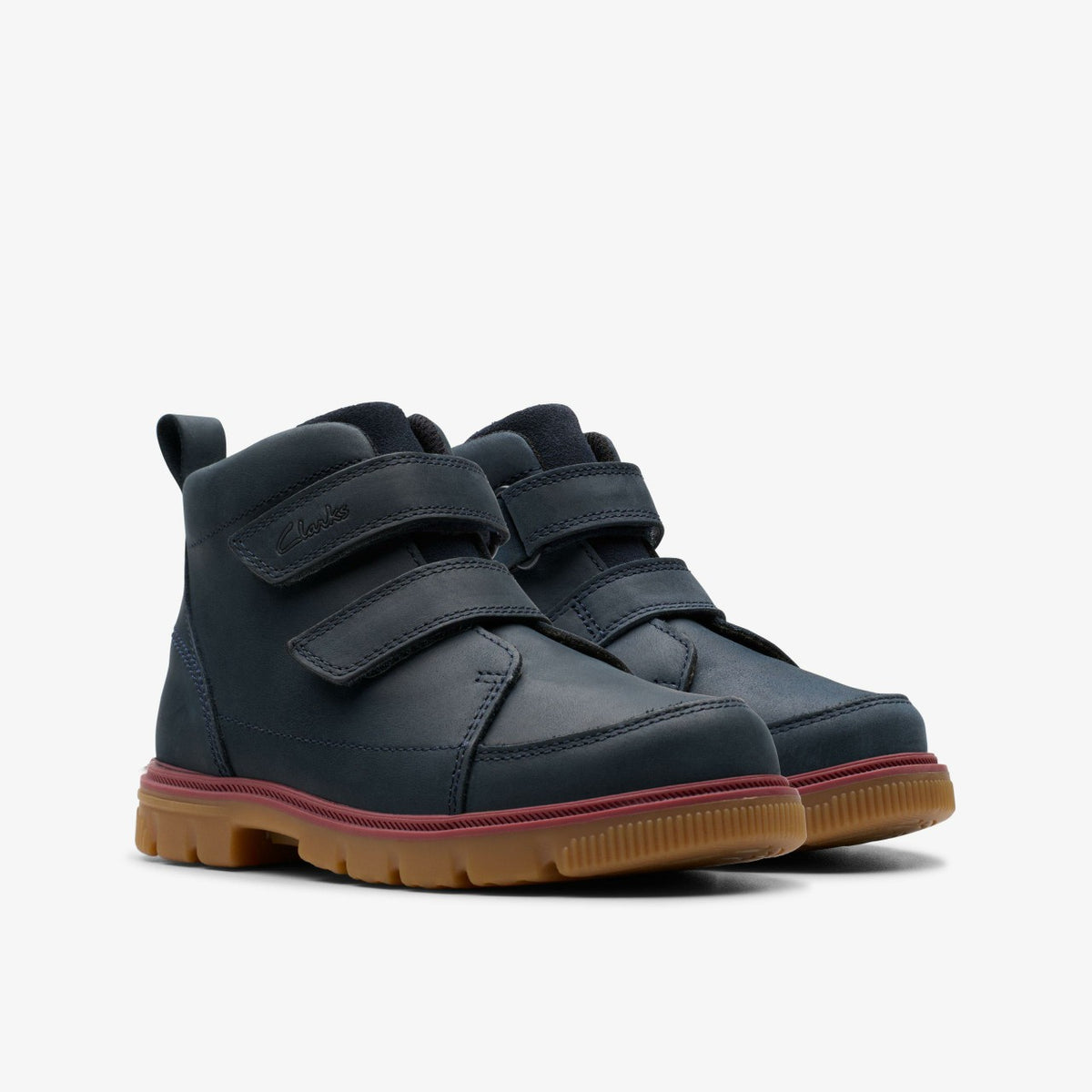 Clarks Kids Lorcam Hi Kid Navy