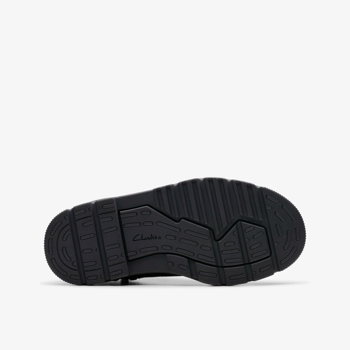 Clarks Kids Lorcam Trail Kid Black Leather