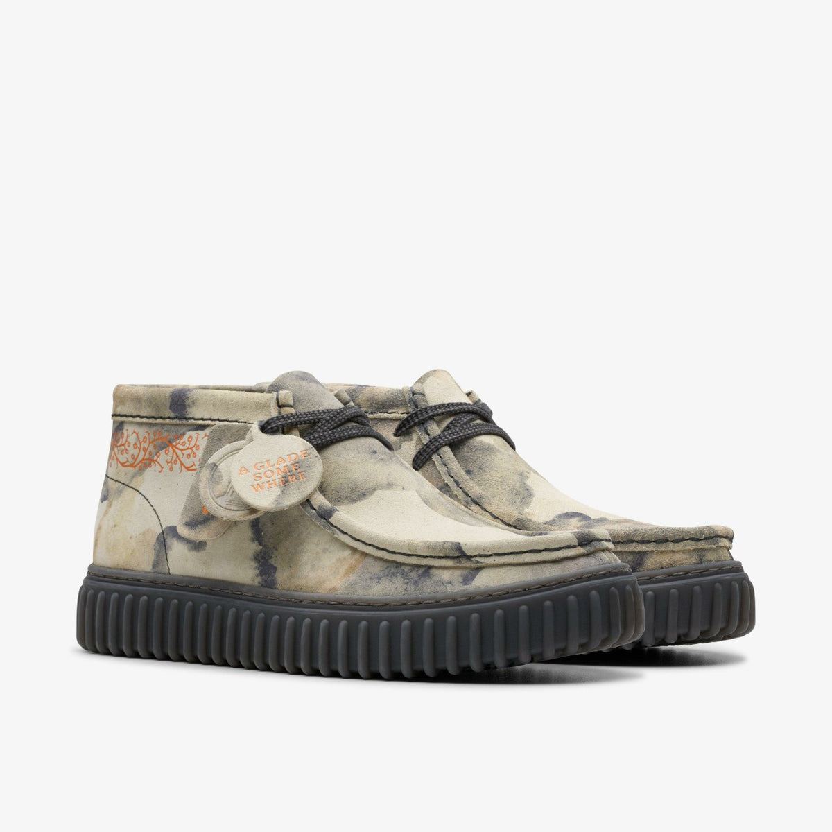 Clarks Men Torhill Tor Off White Camoflage