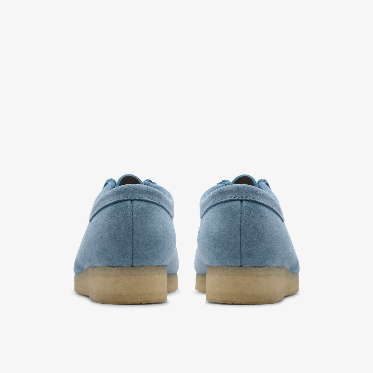 Clarks Women Wallabee Weave Powder Blue Suede