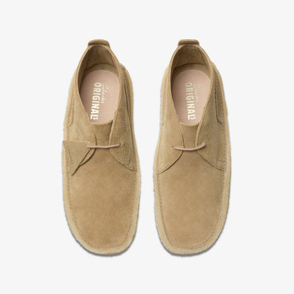 Clarks Men Desert Rain Dark Sand Suede
