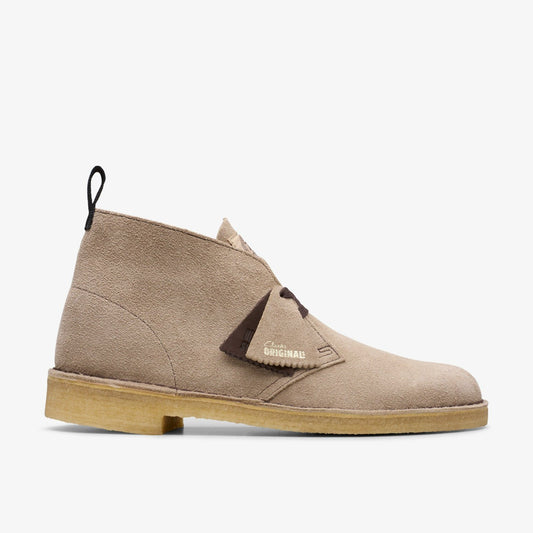 Clarks Men Desert Boot Wolf Suede