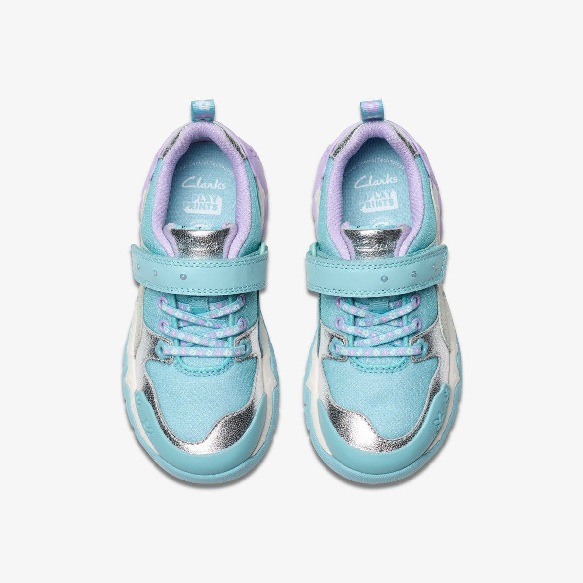 Clarks Kids Tidal Shell Kid Light Blue Combination