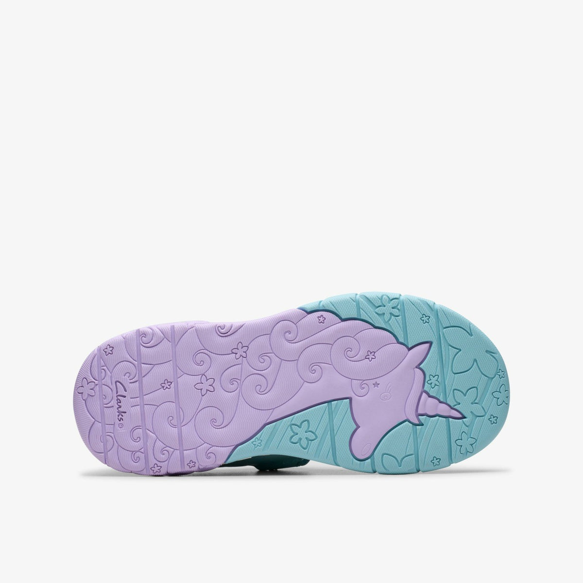 Clarks Kids Tidal Shell Kid Light Blue Combination