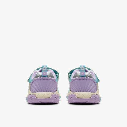 Clarks Kids Tidal Shell Toddler Light Blue Combination
