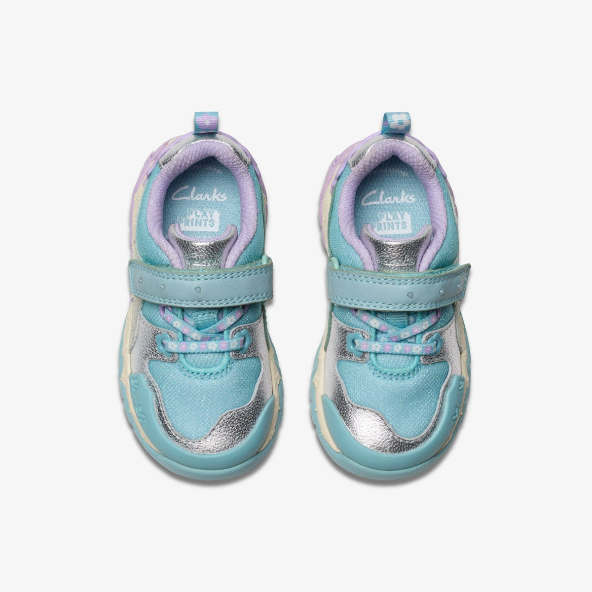 Clarks Kids Tidal Shell Toddler Light Blue Combination