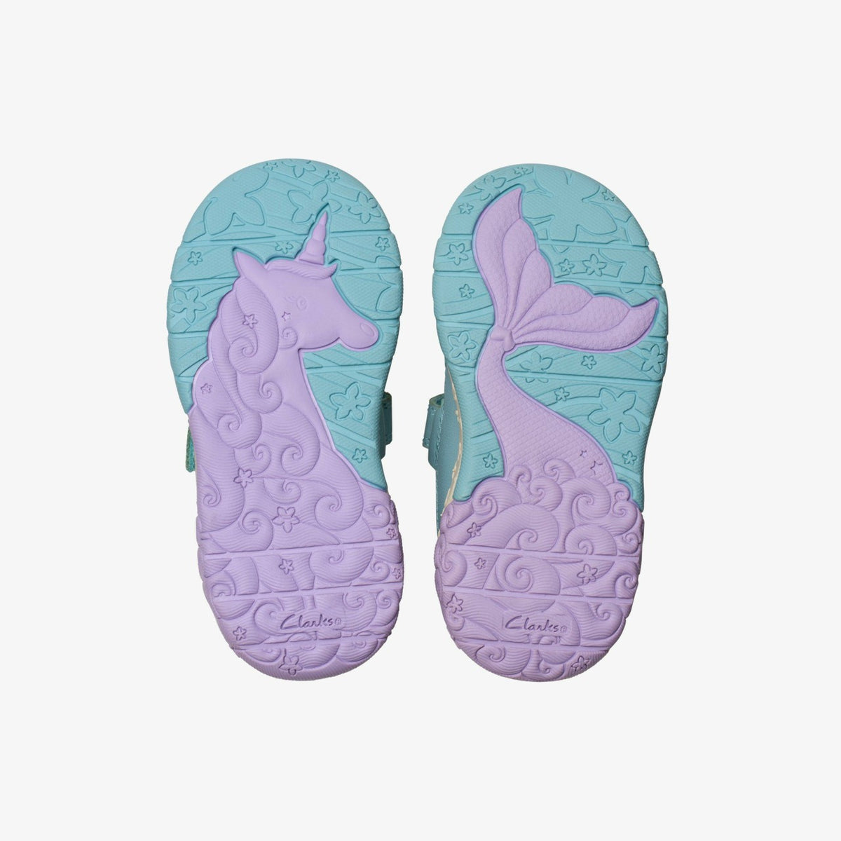 Clarks Kids Tidal Shell Toddler Light Blue Combination