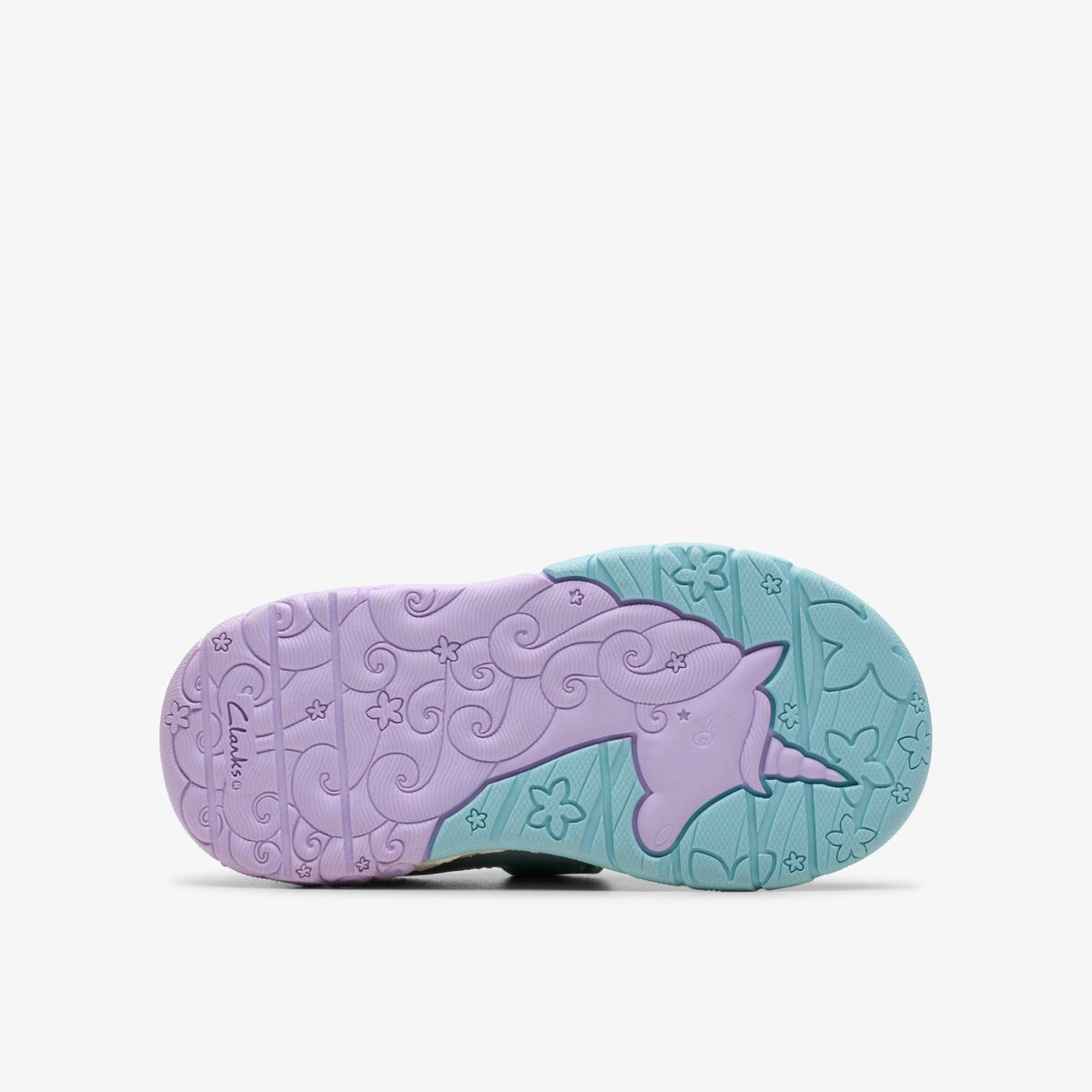 Clarks Kids Tidal Shell Toddler Light Blue Combination