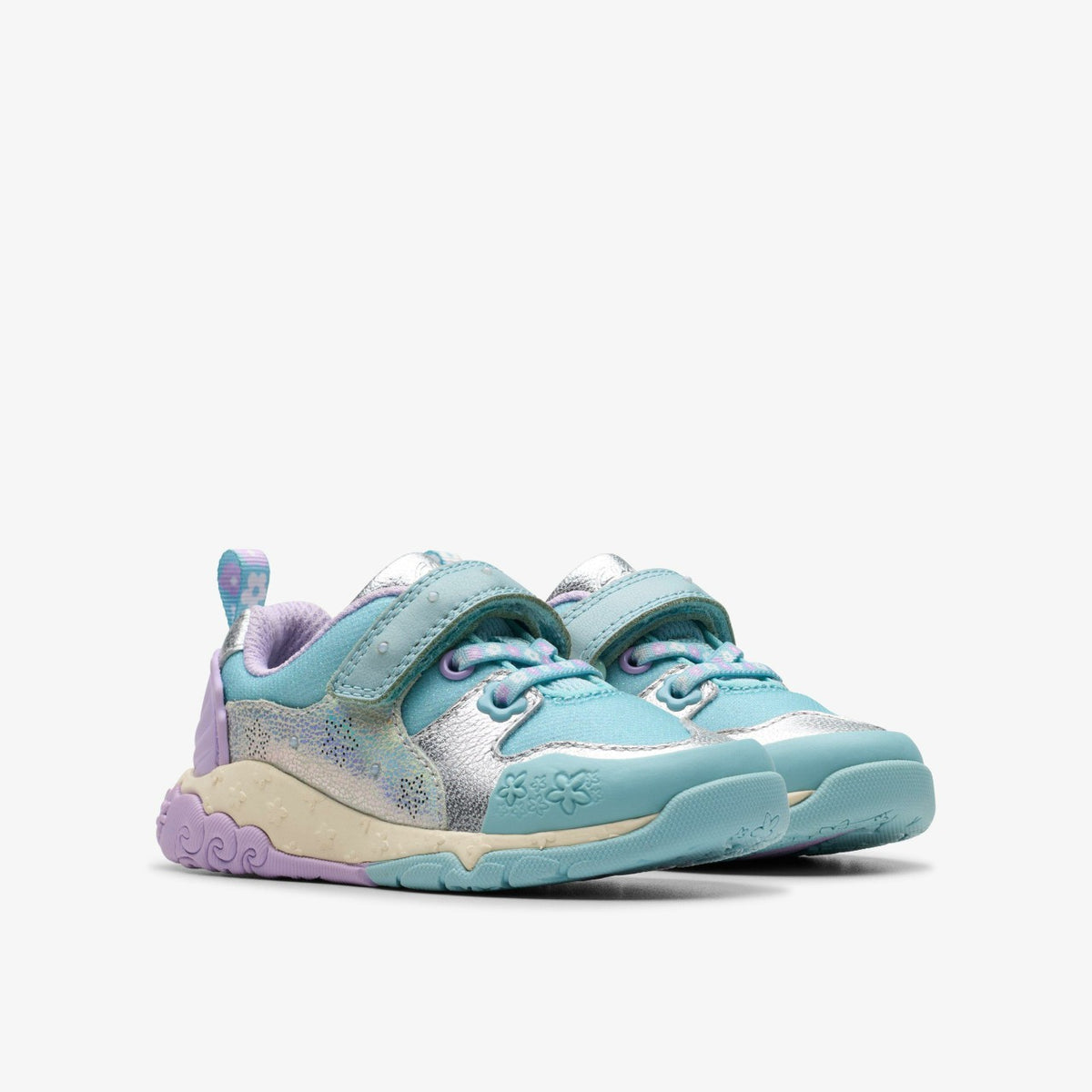 Clarks Kids Tidal Shell Toddler Light Blue Combination