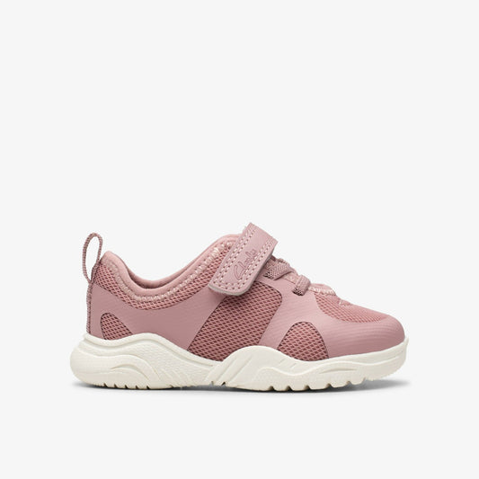 Clarks Kids Feather Ath Toddler Dusty Pink