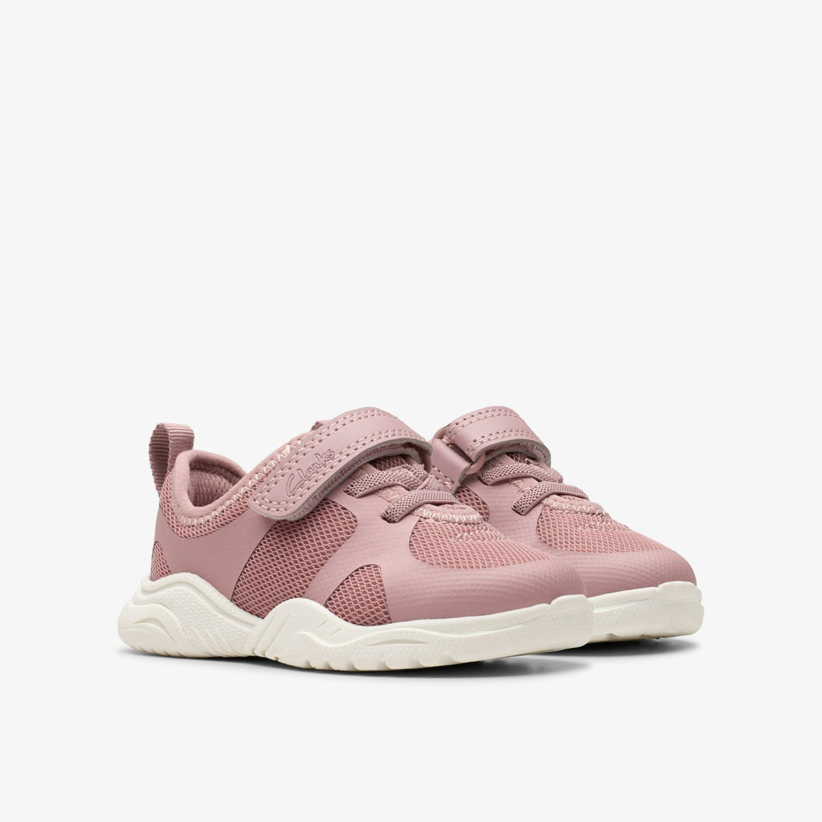 Clarks Kids Feather Ath Toddler Dusty Pink