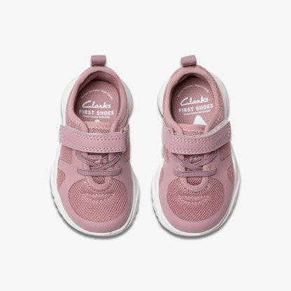 Clarks Kids Feather Ath Toddler Dusty Pink