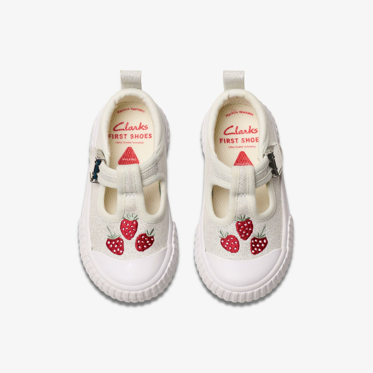 Clarks Kids|Babies Foxing Berry Toddler Silver Fabric