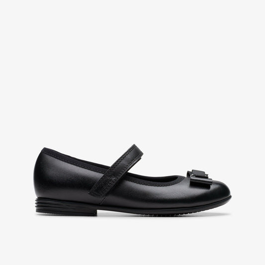 Clarks Kids Finja Tap Kid Black Leather
