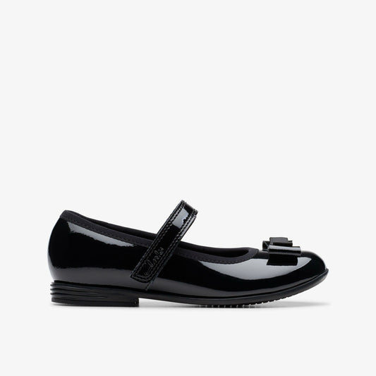 Clarks Kids Finja Tap Kid Black Patent