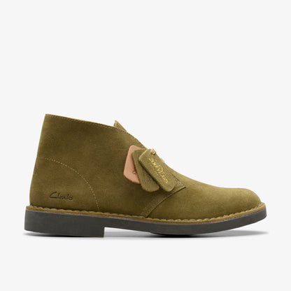 Clarks Men Desert Boot Evo Olive Suede