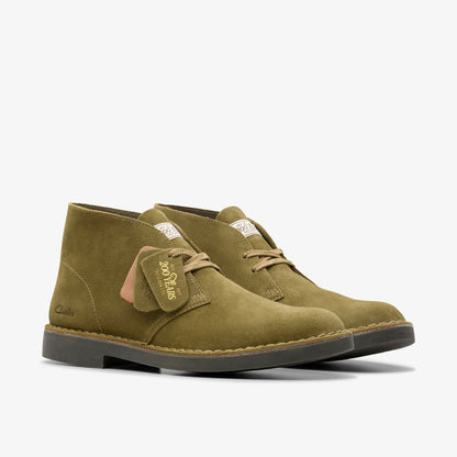 Clarks Men Desert Boot Evo Olive Suede