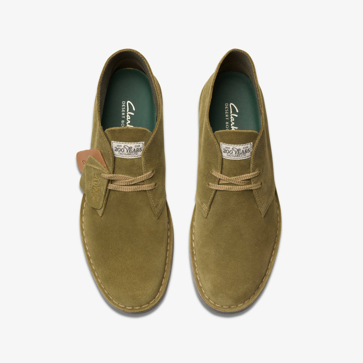 Clarks Men Desert Boot Evo Olive Suede