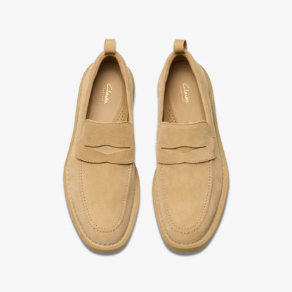 Clarks Men Martock Lo Dark Sand Suede