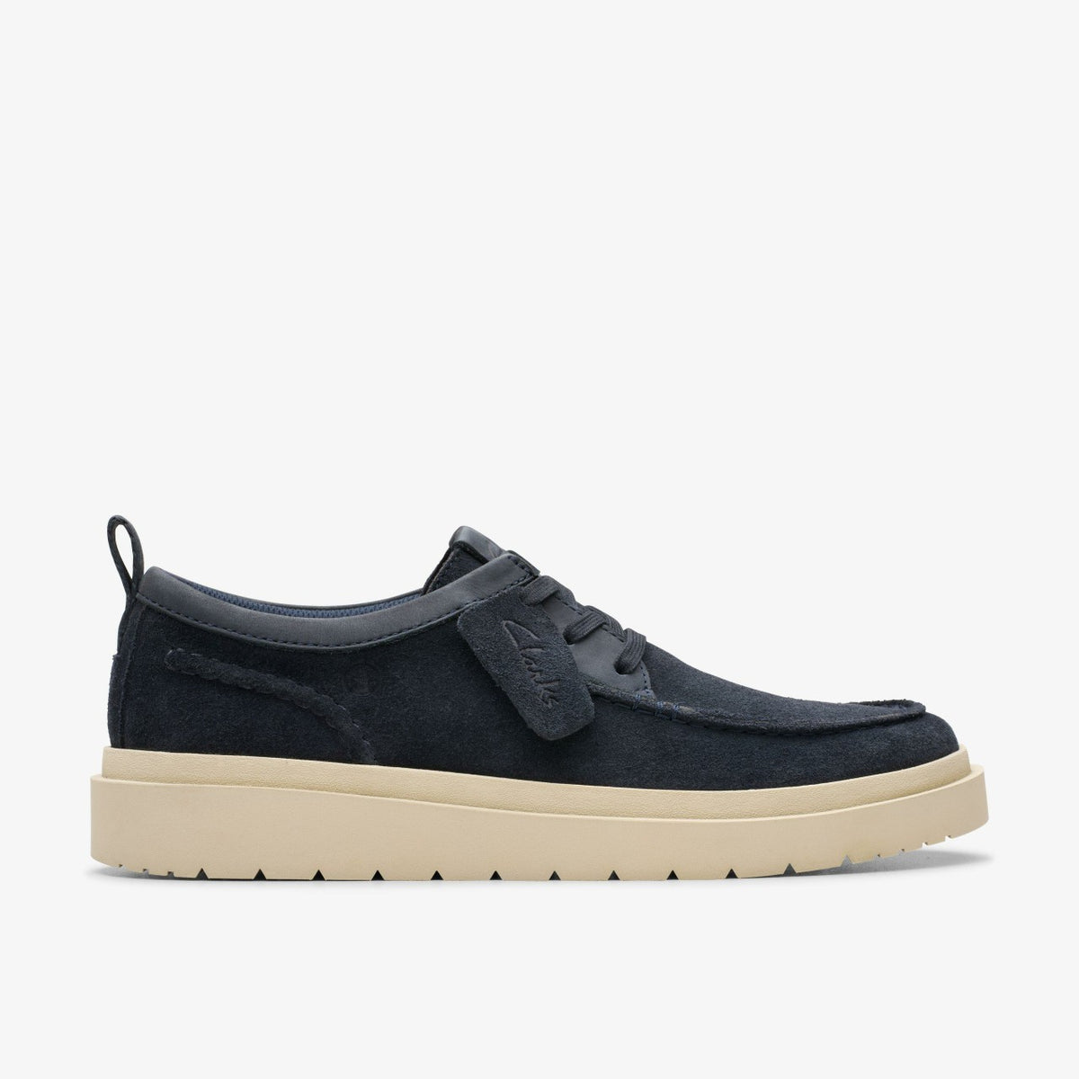 Clarks Men Polden Moc Navy Suede