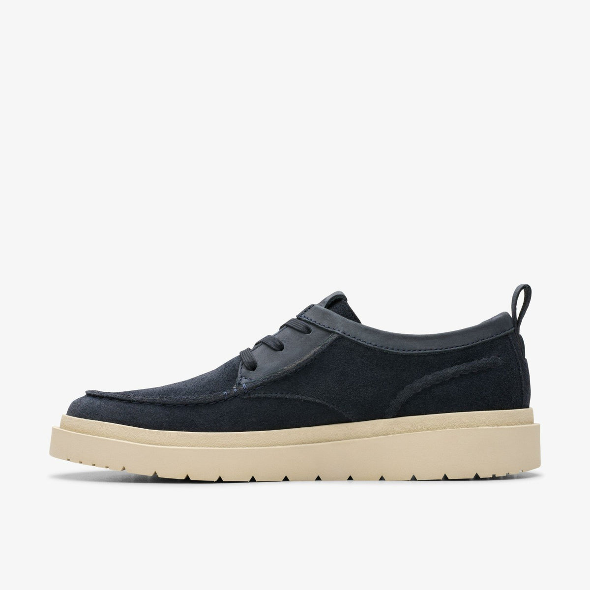 Clarks Men Polden Moc Navy Suede