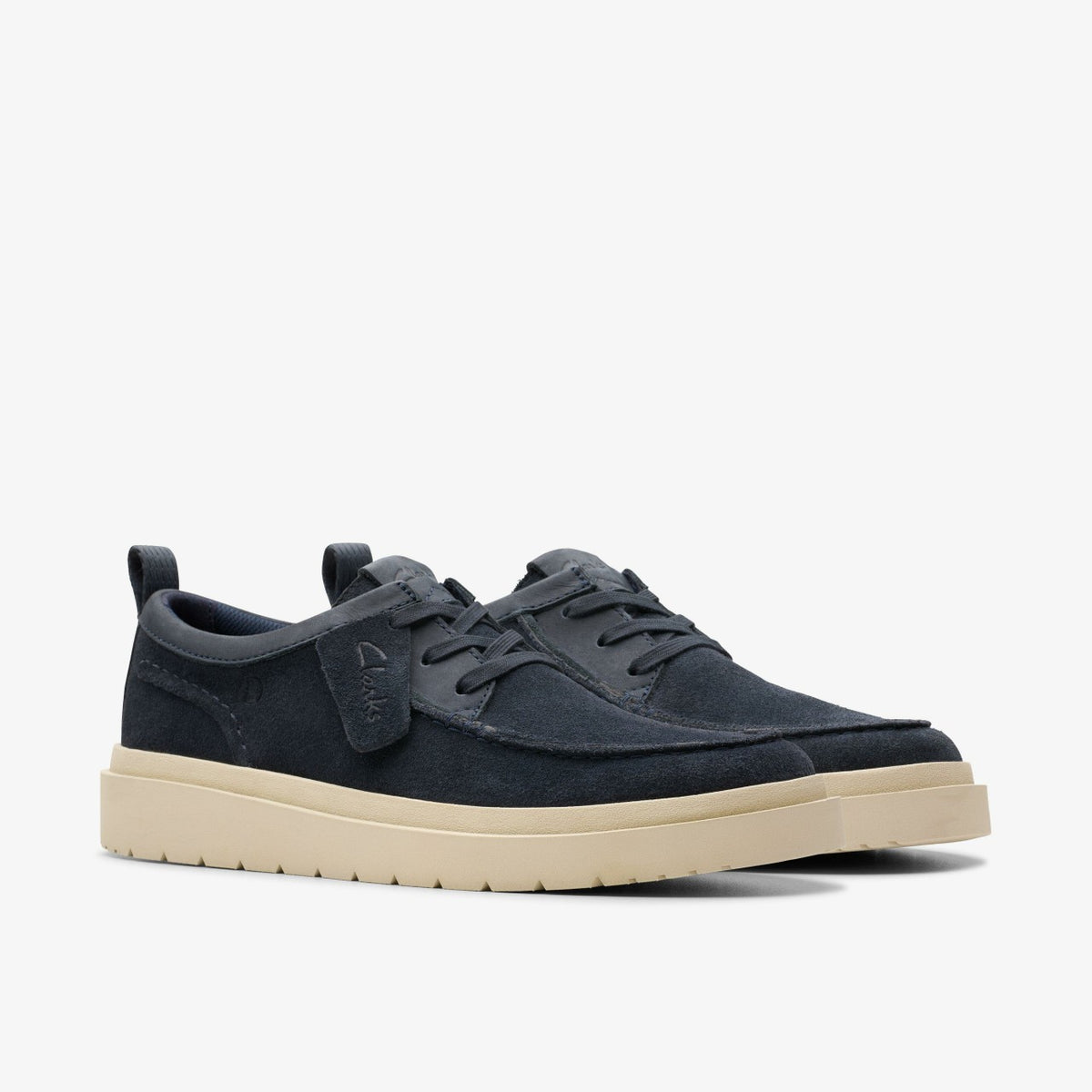 Clarks Men Polden Moc Navy Suede