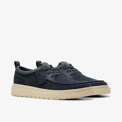 Clarks Men Polden Moc Navy Suede