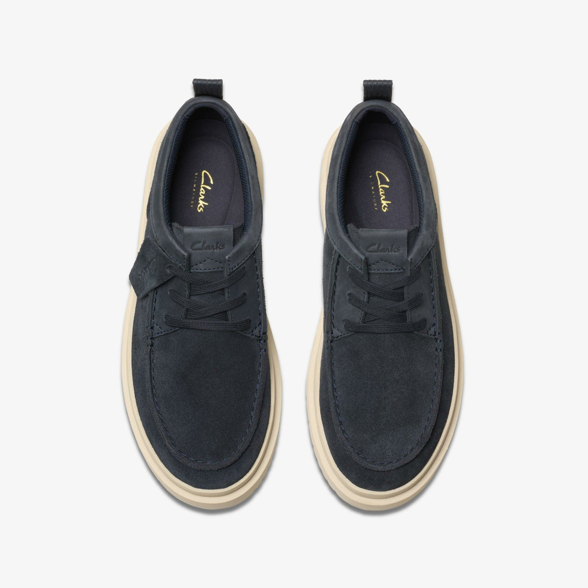 Clarks Men Polden Moc Navy Suede