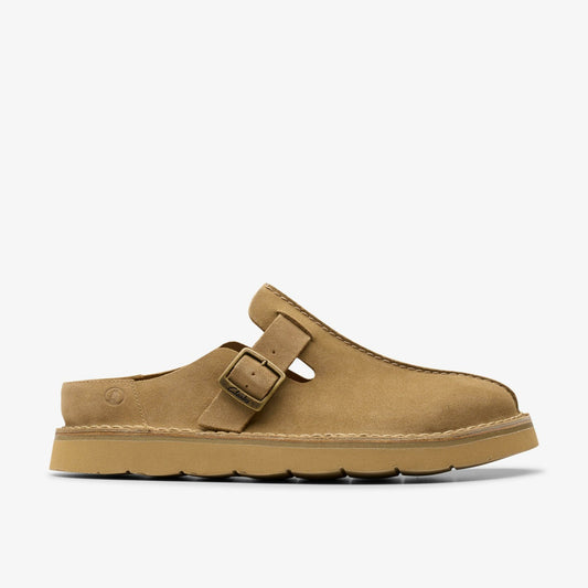 Clarks Men Solsbury Mule Dark Sand Suede